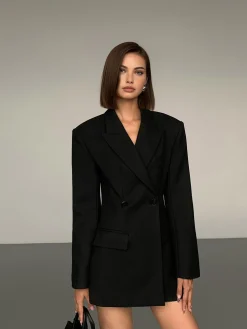 COMMENSE Essential Slim Button Blazer* Outerwear|Blazers