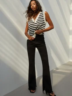 COMMENSE Essential Stripe Sweater Vest* Sweater Vests|Sweaters & Cardigans