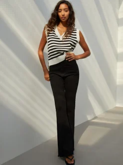 COMMENSE Essential Stripe Sweater Vest* Sweater Vests|Sweaters & Cardigans