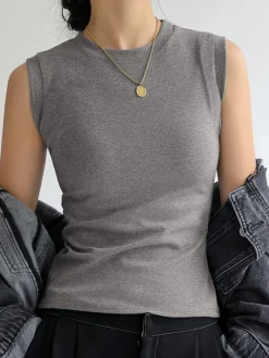 COMMENSE Everyday Cotton Tank Top* Sweater Tops|Tank Tops & Camis