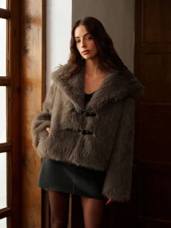 COMMENSE Faux Fur Winter Coat* Outerwear|Tops