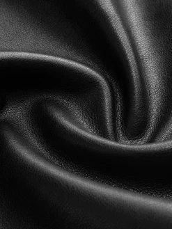COMMENSE Faux Leather Buckle-Belted Jacket* Outerwear|Jackets
