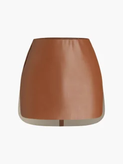 COMMENSE Faux Leather Zippered Mini Skirt* Skirts|Bottoms
