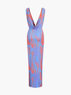 COMMENSE Flaming Passions Cowl Neck Long Dress* Casual Dresses|Cocktail & Party Dresses