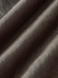 COMMENSE Fleecing PU Leather Belted Jacket* Outerwear|Jackets