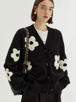 COMMENSE Floral Cardigan* Cardigans|Sweaters & Cardigans