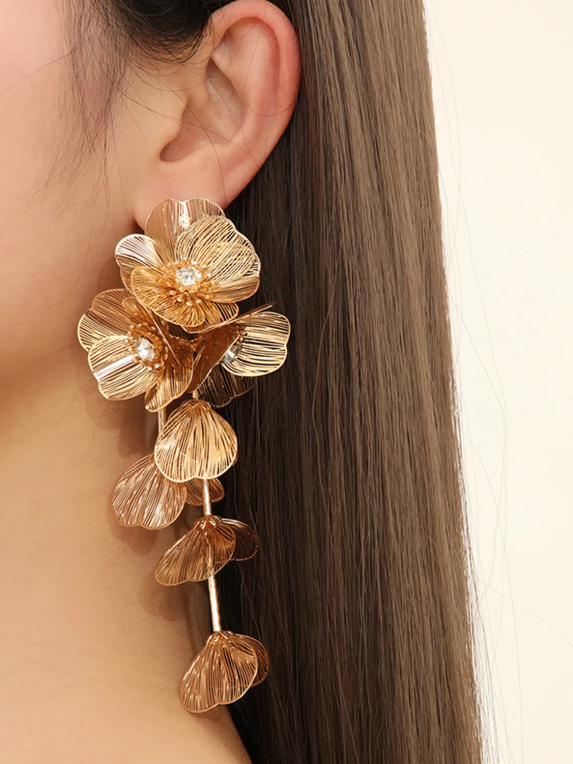 COMMENSE Floral Decor Fringed Earrings* Earrings|Accessories