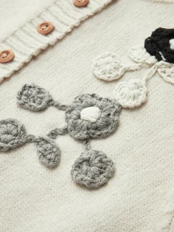 COMMENSE Floral Embroiled Pockets Knit Vest* Outerwear|Vests
