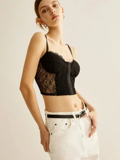 COMMENSE Floral Lace Corset Top* Corset Tops|Tops