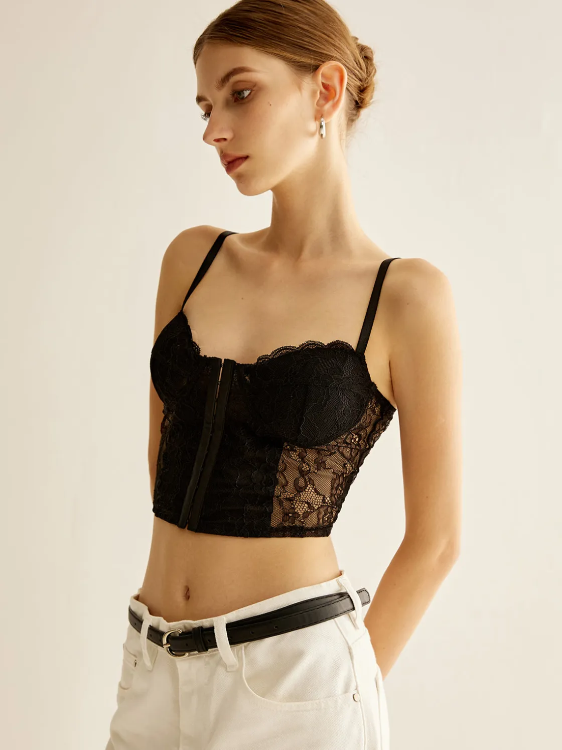 COMMENSE Floral Lace Corset Top* Corset Tops|Tops