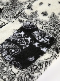 COMMENSE Floral Print Pocket Fleece Coat* Outerwear|Jackets