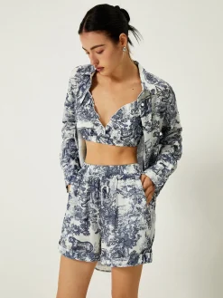 COMMENSE Floral Print Three Piece Shorts Set* Shorts Sets|Shorts