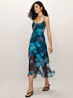 COMMENSE Floral Printed Backless Cami Dress* Floral Dresses|Vacation Dresses