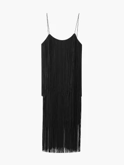 COMMENSE Florence Fringed Open Back Short Dress* Cocktail & Party Dresses|Summer Dresses