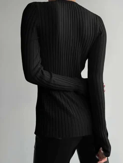 COMMENSE Free Your Mind Long Sleeve Knit Top* Sweater Tops|Sweaters & Cardigans