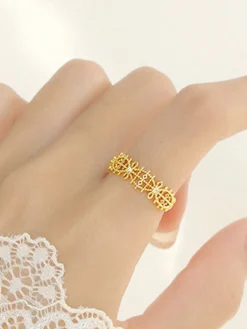 COMMENSE French Hollow Rhinestone Crown Ring* Rings & Bracelets|Accessories