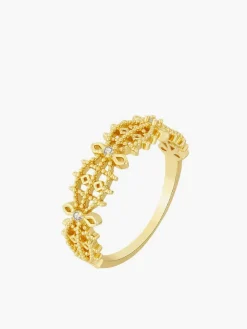 COMMENSE French Hollow Rhinestone Crown Ring* Rings & Bracelets|Accessories