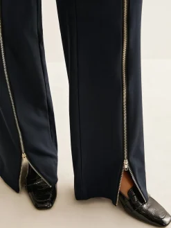 COMMENSE Front Zipper Straight Pants* Pants|Bottoms