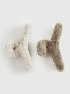 COMMENSE Fuzzy Hair Claw* Hair Claws & Hats|Accessories