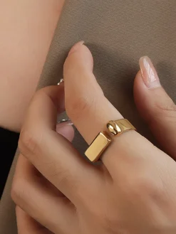 COMMENSE Geometric Open Ring* Rings & Bracelets|Accessories
