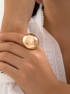 COMMENSE Geometric Half Ball Ring* Rings & Bracelets|Accessories