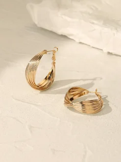 COMMENSE Geometric Metallic Earrings* Earrings|Accessories