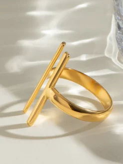 COMMENSE Geometric Open Ring* Rings & Bracelets|Accessories
