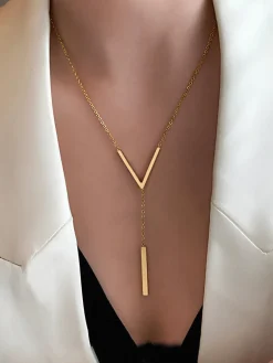 COMMENSE Geometric Pendant Chain Necklace* Necklaces|Accessories