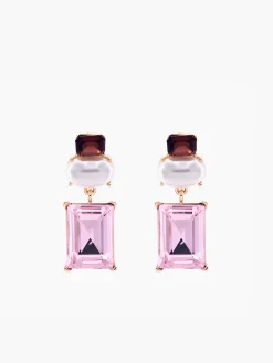 COMMENSE Geometric Rhinestone Drop Earrings* Earrings|Accessories