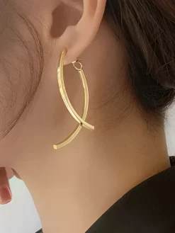 COMMENSE Geometric Stud Pendant  Earrings* Earrings|Accessories