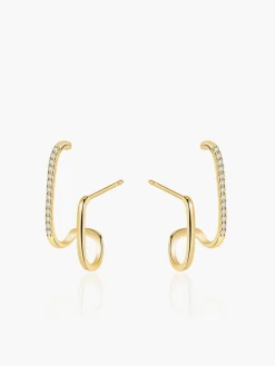 COMMENSE Geometric Zircon Ear Cuff* Earrings|Accessories