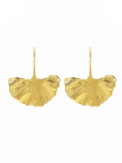 COMMENSE Ginkgo Leaf Earrings* Earrings|Accessories