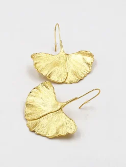 COMMENSE Ginkgo Leaf Earrings* Earrings|Accessories