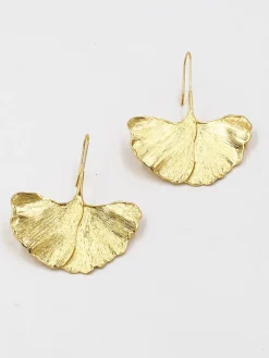 COMMENSE Ginkgo Leaf Earrings* Earrings|Accessories