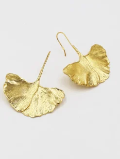 COMMENSE Ginkgo Leaf Earrings* Earrings|Accessories