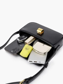 COMMENSE Glossy Buckle Clutch & Shoulder Bag* Bags|Accessories