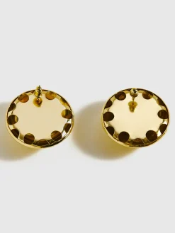 COMMENSE Glossy Half-Ball Stud Earrings* Earrings|Accessories
