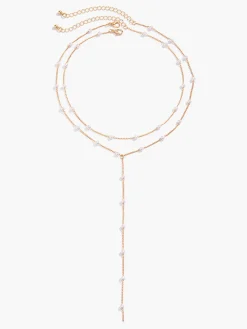 COMMENSE Plated Handmade Pearl Necklace* Necklaces|Accessories