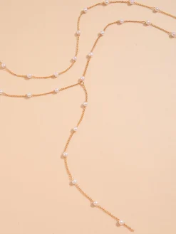 COMMENSE Plated Handmade Pearl Necklace* Necklaces|Accessories