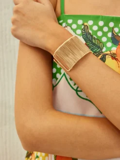 COMMENSE Ribbed Wire Cuff Bracelet* Rings & Bracelets|Accessories