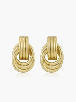 COMMENSE Tone Multi Ring Drop Earrings* Earrings|Accessories