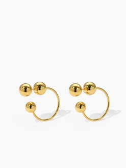 COMMENSE en Ball Stud Hoop Earrings* Earrings|Accessories