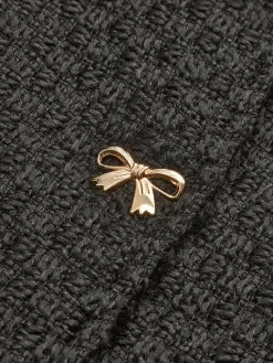 COMMENSE Golden Bow Tweed Blazer* Outerwear|Blazers