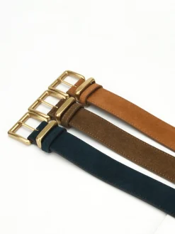 COMMENSE Golden Buckle Suede Belt* Belts & Chain|Accessories