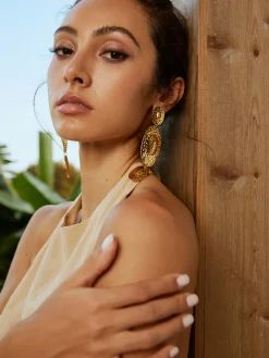 COMMENSE Cascade Textured Earrings* Earrings|Accessories
