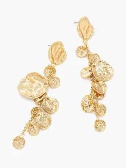 COMMENSE en Disc Pendant Tassel Earrings* Earrings|Accessories