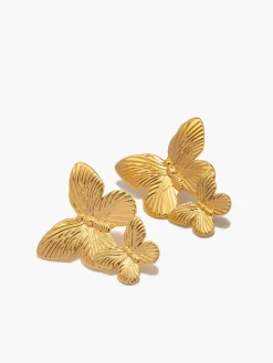 COMMENSE Double Butterfly Earrings* Earrings|Accessories