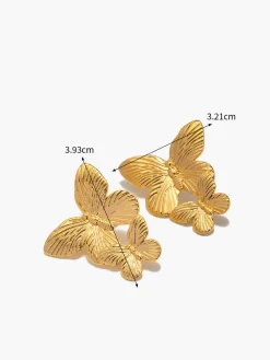 COMMENSE Double Butterfly Earrings* Earrings|Accessories