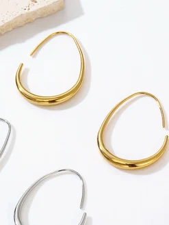 COMMENSE Fluid Hoop Earrings* Earrings|Accessories