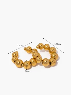 COMMENSE en Hoop Beaded Ear Cuff* Earrings|Accessories
